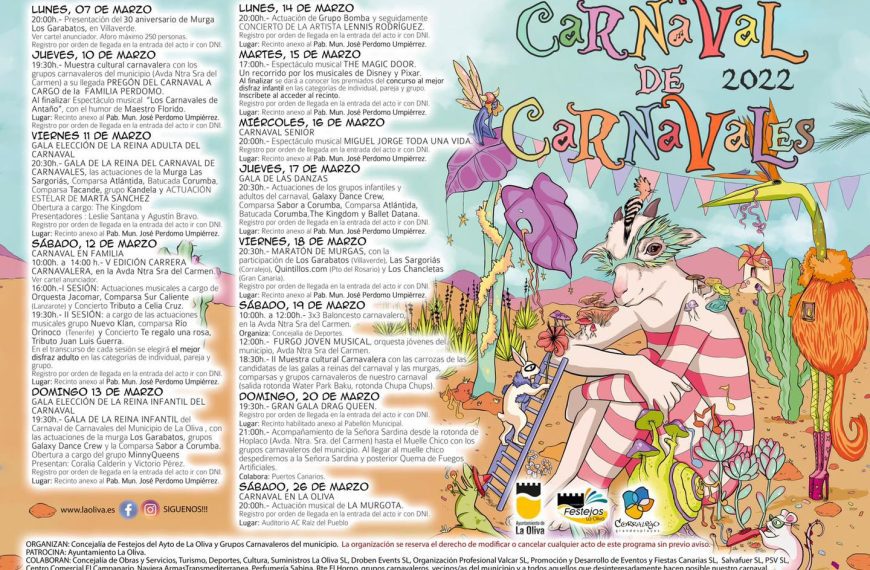 Il Carnevale dei Carnevali – La Oliva 2022